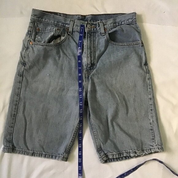 Levis 505 Regular Fit Denim Cutoff Shorts W32 L Regular Fit Summer - Picture 9 of 12